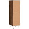 vidaXL Shoe Cabinet Brown oak Engineered wood, metal, aluminum alloy