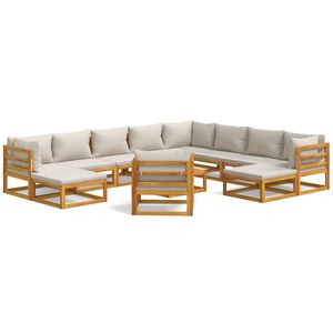 vidaXL Garden Lounge Set Solid Acacia Wood