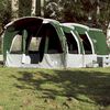 vidaXL Family Tent Tunnel 8-Person Green Waterproof