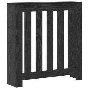 vidaXL Radiator Cover Black Oak 78 x 20 x 82 cm