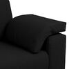 vidaXL Sofa Black 86.22 x 31.50 x 32.28 in Fabric