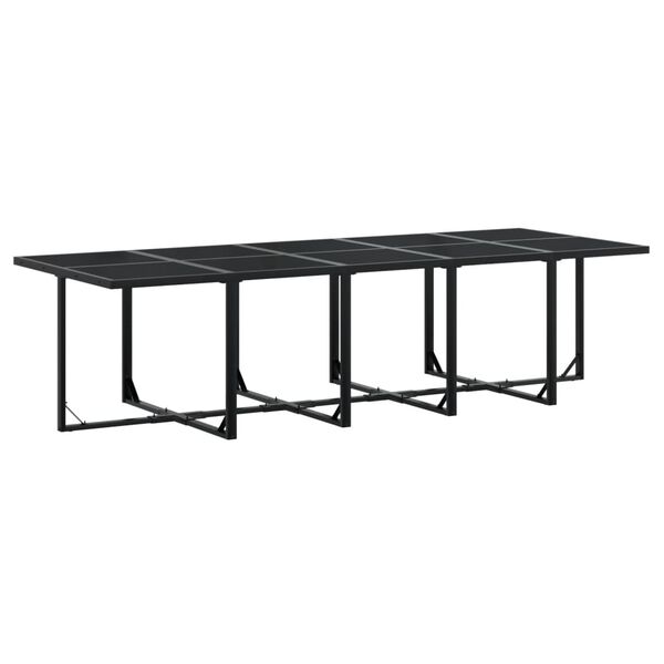 vidaXL Garden Dining Set Black
