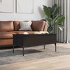 vidaXL Coffee Table Black Engineered wood, metal Large Coffee Table