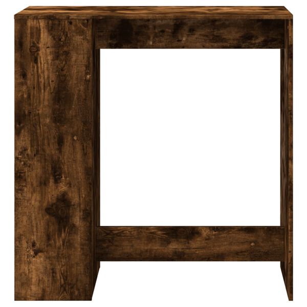 vidaXL Bar Table Smoked Oak Engineered Wood Tall Bar Table Rectangular