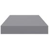vidaXL Wall Shelf Grey Honeycomb MDF, metal 15.7x9.1x1.5 in Wall Shelf