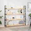 vidaXL Floating Shelf Natural wood tones Solid Acacia wood 55 in length