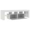 vidaXL TV Cabinet High gloss white Engineered wood 55.1 x 14.4 x 15.7 in