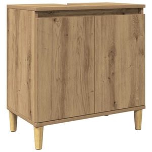 vidaXL Sink Cabinet Artisan Oak Engineered Wood Medium