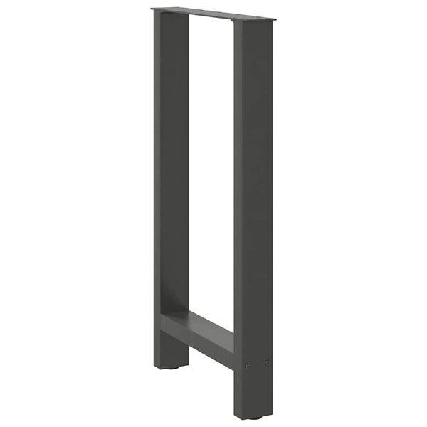 vidaXL Coffee Table Leg Set of 2 Anthracite Steel