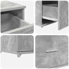 vidaXL Drawer Cabinet Gray 55 x 45 x 33.5 cm Engineered wood