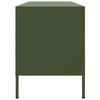 vidaXL TV Cabinet Olive Green Steel Medium TV Cabinet Rectangular