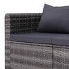 vidaXL Garden Lounge Set Poly Rattan Grey