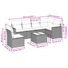 vidaXL Garden Sofa Set Grey