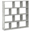 vidaXL Wall Cube Shelf Concrete gray Engineered wood Large