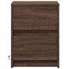 vidaXL Nightstand Brown oak Engineered wood Standard height nightstand