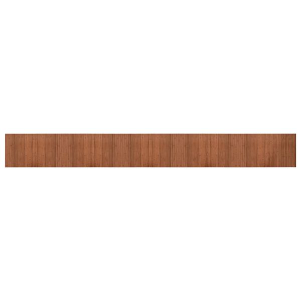vidaXL Rug Brown Bamboo, Polypropylene 23.6 x 196.9 in Bamboo Rug