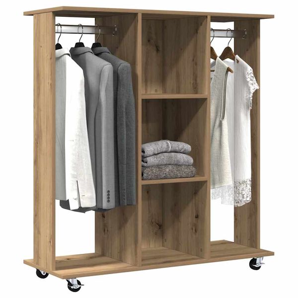 vidaXL Wardrobe artisan oak 102 x 38 x 110 cm Engineered wood