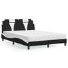 vidaXL Bed Black and White