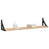 vidaXL Wall Shelf Set of 2 Sonoma oak Engineered wood, metal