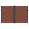 vidaXL Retractable Side Awning Brown