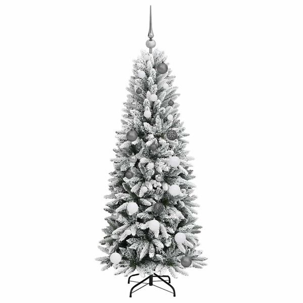 vidaXL Artificial Christmas Tree with 150 LEDs White 59.06 in