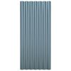 vidaXL Roof Panels 36 pcs Galvanized Steel Gray 31.5"x14.2"