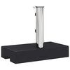 vidaXL Umbrella Base Black Granite, Stainless Steel Standard