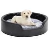 vidaXL Dog Bed Black and Grey