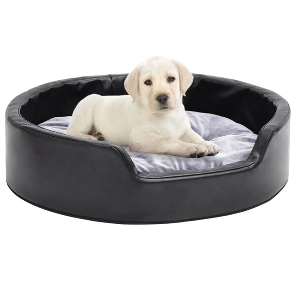 vidaXL Dog Bed Black and Grey