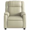 vidaXL Electric Massage Recliner Chair Cream Faux leather, metal, plywood
