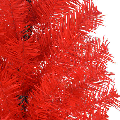 vidaXL Artificial Christmas Tree with Stand Red 5 ft PVC