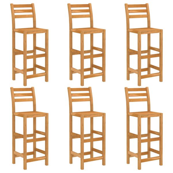 vidaXL Outdoor Bar Set Natural Wood Solid Acacia Wood Medium