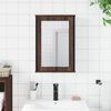 vidaXL Bathroom Mirror Cabinet Brown oak Engineered wood Medium