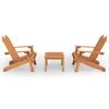 vidaXL Garden Lounge Set Brown Solid Acacia Wood Medium Foldable