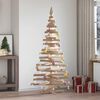 vidaXL Christmas Trees with Stand Natural 70.9" Solid pine wood