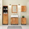 vidaXL Bathroom Cabinet Brown Solid Acacia Wood Medium Bathroom Cabinet