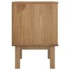 vidaXL Bedside Cabinet Rustic Brown Solid pinewood 17.7 x 15.4 x 22.4 in