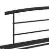 vidaXL Bed Frame Black Metal Twin Classic/Traditional Bed Frame