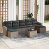 vidaXL Garden Sofa Set Grey