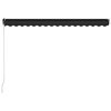 vidaXL Retractable Awning Anthracite, Gray