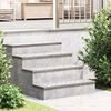 vidaXL Stair Tread Rectangular 4 pcs Silver 27.56 x 7.87 in Aluminium