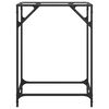 vidaXL Console Table Transparent glass and steel Steel and glass Sleek