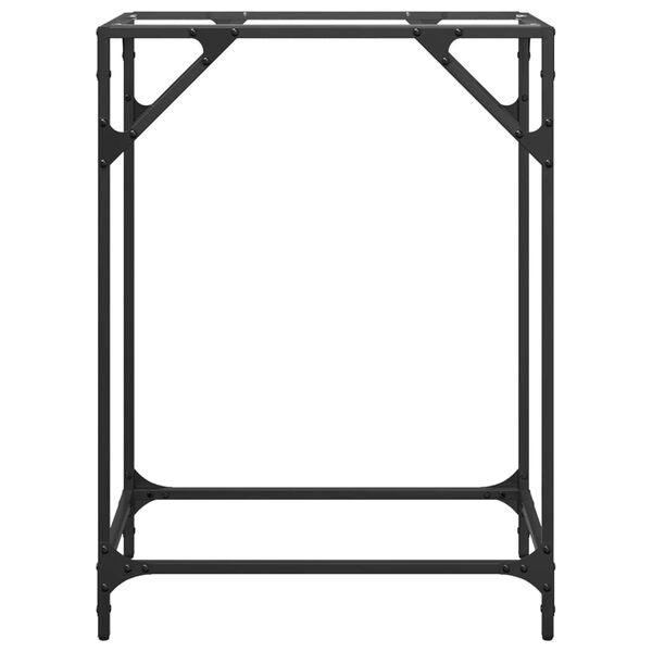 vidaXL Console Table Transparent glass and steel Steel and glass Sleek