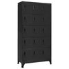 vidaXL Locker Cabinet Anthracite Steel 35.4 x 15.7 x 70.9 in