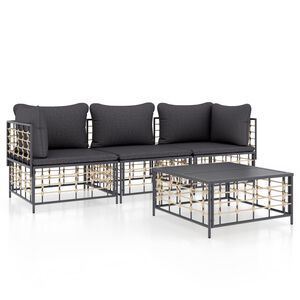 vidaXL Garden Lounge Set Anthracite