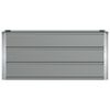 vidaXL Planter Light Grey 39.37 x 15.75 x 17.72 in Steel