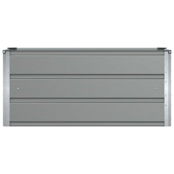 vidaXL Planter Light Grey 39.37 x 15.75 x 17.72 in Steel