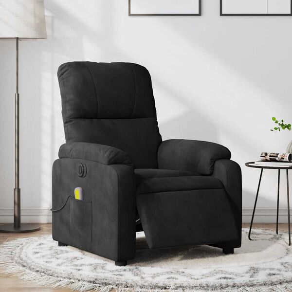 vidaXL Electric Massage Recliner Chair Black