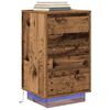 vidaXL Bedside Cabinet Old wood Engineered wood Medium Bedside Cabinet
