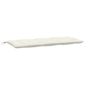 vidaXL Garden Bench Cushion Melange cream 100% polyester 47.2 x 19.7 in
